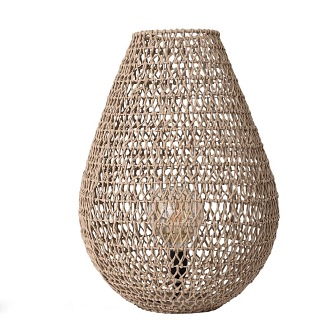 Wiklinowa lampa stojąca Buster naturalna 58cm